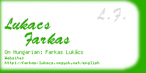 lukacs farkas business card